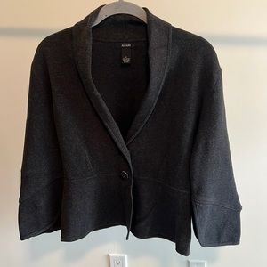 Alfani, dark gray sweater blazer, size small